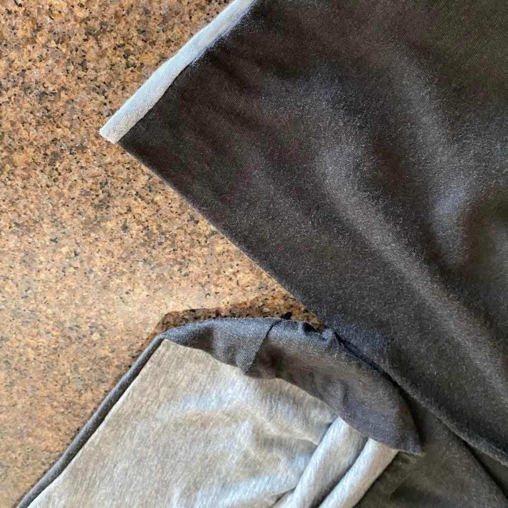rag and bone Black/Heather Grey Reverse LS Shirt - Picture 6 of 8